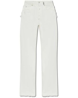 McQueen Straight Fit Jeans - White