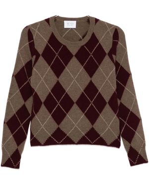 Be You Round-Neck Knitwear - Marrón