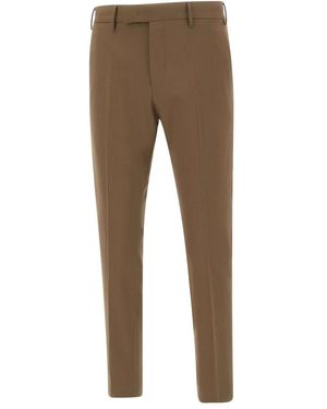 PT Torino Slim-Fit Trousers - Marron