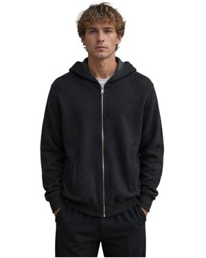 Dolce & Gabbana Silk Hooded Sweatshirt - Zwart