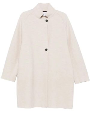 Harris Wharf London Single-Breasted Coats - Bianco
