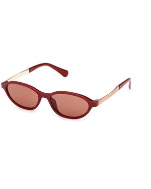 MAX&Co. Ovale Zonnebril - Rood