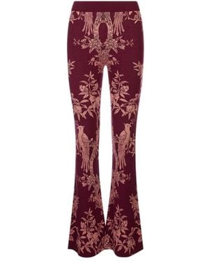 Etro Gebreide Broek - Rood