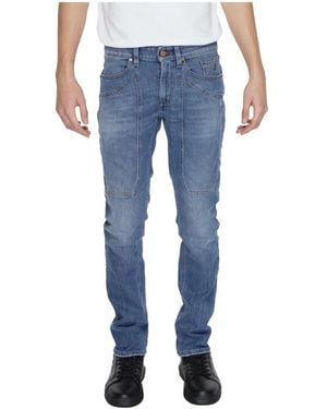 Jeckerson Slim Blaue Denim Baumwolljeans