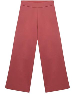 Alpha Studio Cropped Trousers - Rosso