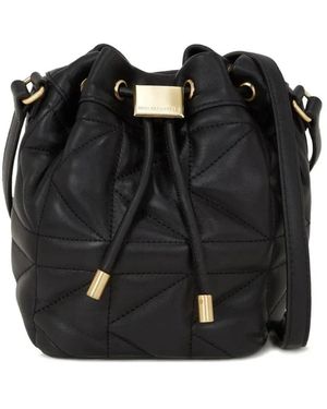 KARL LAGERFELD Tassen ,Zwart ,Leer Quilted Leather Bucket Bag