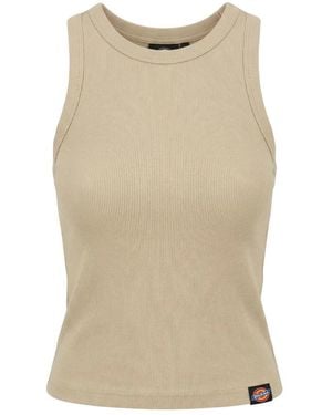 Dickies Sleeveless Tops - Natural