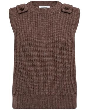 co'couture Round-Neck Knitwear - Marrone