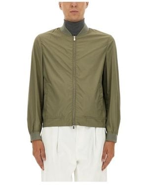 Brunello Cucinelli Bomberjack Met Rits - Groen