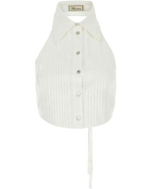 Blumarine Top Gilet - Wit