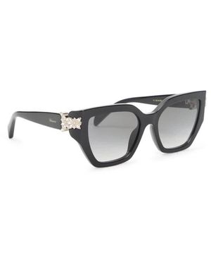 Chopard Accessoires ,Zwart ,Geometrische Acetaat Zonnebril
