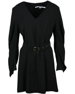 Imperial Kleedjes ,Zwart ,Polyester Abito Svasato