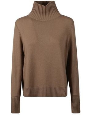 Allude Truien & Vesten ,Bruin ,Kasjmier Cashmere Turtleneck