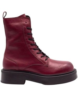 Vic Matié Lace-Up Boots - Violet