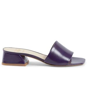 19V69 Italia by Versace Heeled Mules - Purple