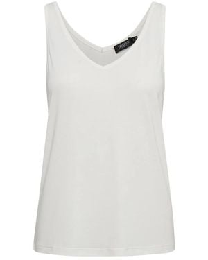 Soaked In Luxury Sleeveless Tops - Blanc