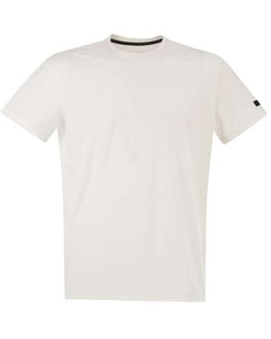 Rrd Tops ,Wit ,Spandex T-Shirt Met Ronde Hals
