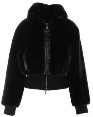 Pinko Faux Fur & Shearling Jackets - Black