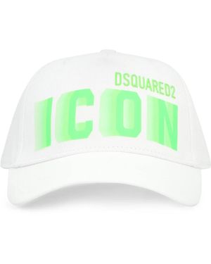 DSquared² Baumwoll Logo Baseball Cap - Grün