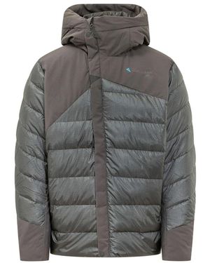 Klättermusen Jassen ,Grijs ,Leer Rå Hood Jacket