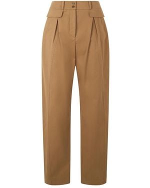 Alberta Ferretti Wide Trousers - Marrón