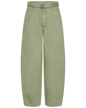 Ichi Jeans ,Groen ,Wide Jeans
