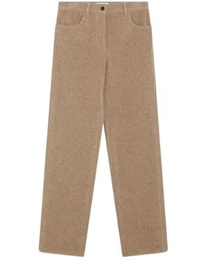 The Row Straight Pants - Natural