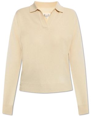 Maison Margiela V-Neck Knitwear - Neutro
