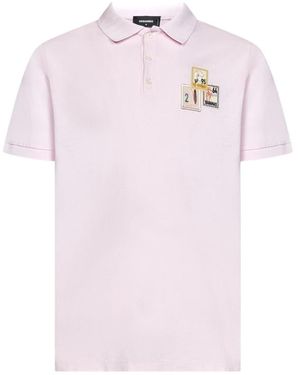 DSquared² Men clothing t-shirts polos pink ss23 - Rosa