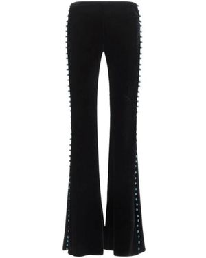 Roberto Cavalli Wide Trousers - Black