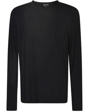 Giorgio Armani Long Sleeve Tops - Black