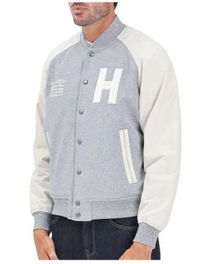 Tommy Hilfiger Jassen ,Grijs ,Katoen Giubbotto College