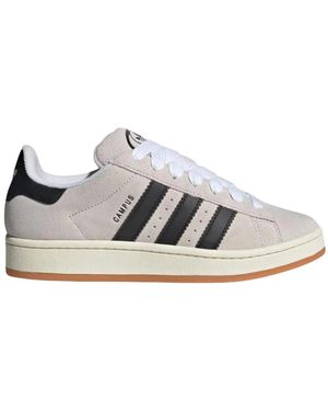 adidas Suède Sneakers Met Rubberen Zool En Ronde Neus - Wit