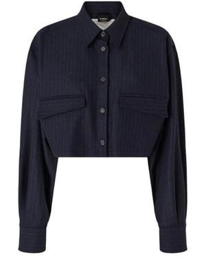 Pinko Camicia Crop - Blauw