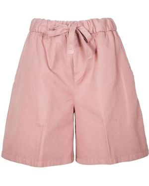 BRIGLIA Shorts Mit Hoher Taille Und Weitem Bein - Pink