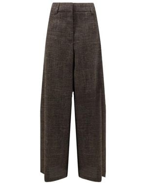 Alysi Wide Trousers - Marrone