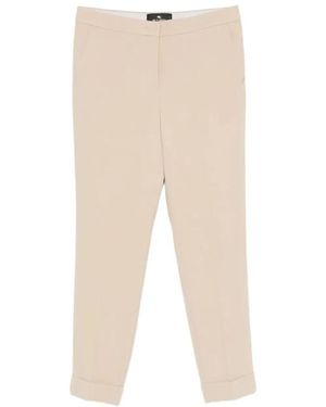 Etro Cropped Trousers - Naturel