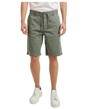 HUGO Korte Broeken ,Grijs ,Katoen Bermuda Shorts - Groen