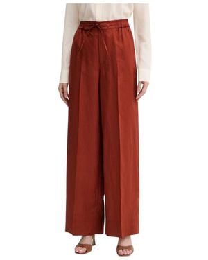 Twinset Wide Trousers - Rojo