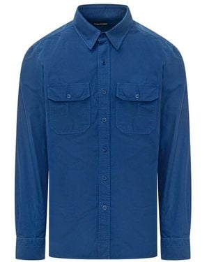 Tom Ford Casual Shirts - Bleu