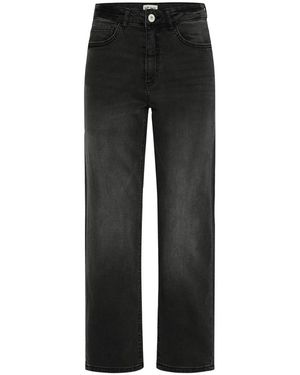 Ichi Straight Jeans - Negro