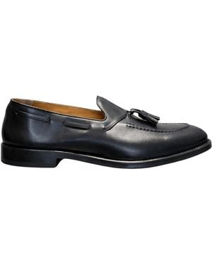 Doucal's Boat Shoes - Black