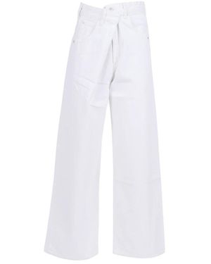 Agolde Wide Jeans - Blanco