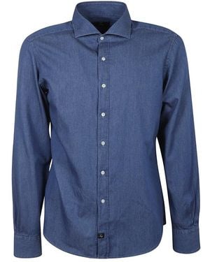 Fay Denim Shirts - Blue