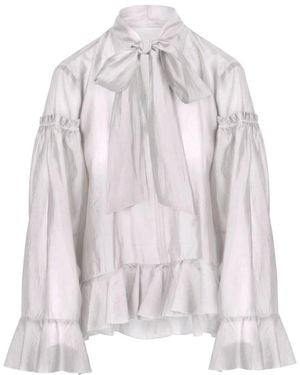 8pm Overhemden ,Wit ,Polyester Blusa Firenze