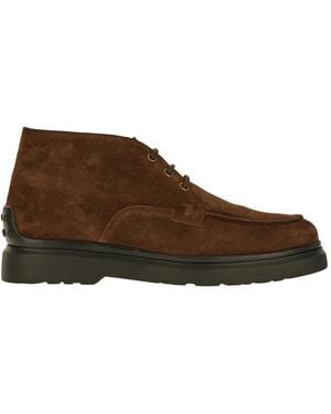 Tod's Lace-Up Boots - Marrone