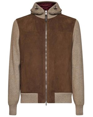 Brunello Cucinelli Jassen ,Bruin ,Vests