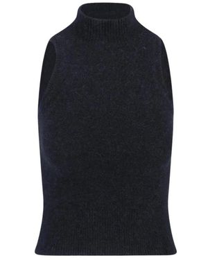 Patou Mouwloze Top - Blauw