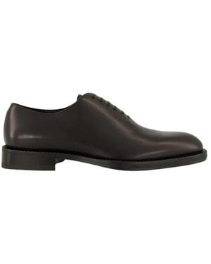 Ferragamo Amber Leder Derby Schuhe - Schwarz