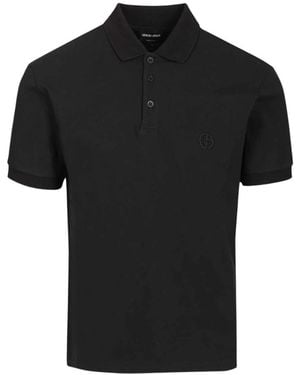 Giorgio Armani Polo Shirts - Black